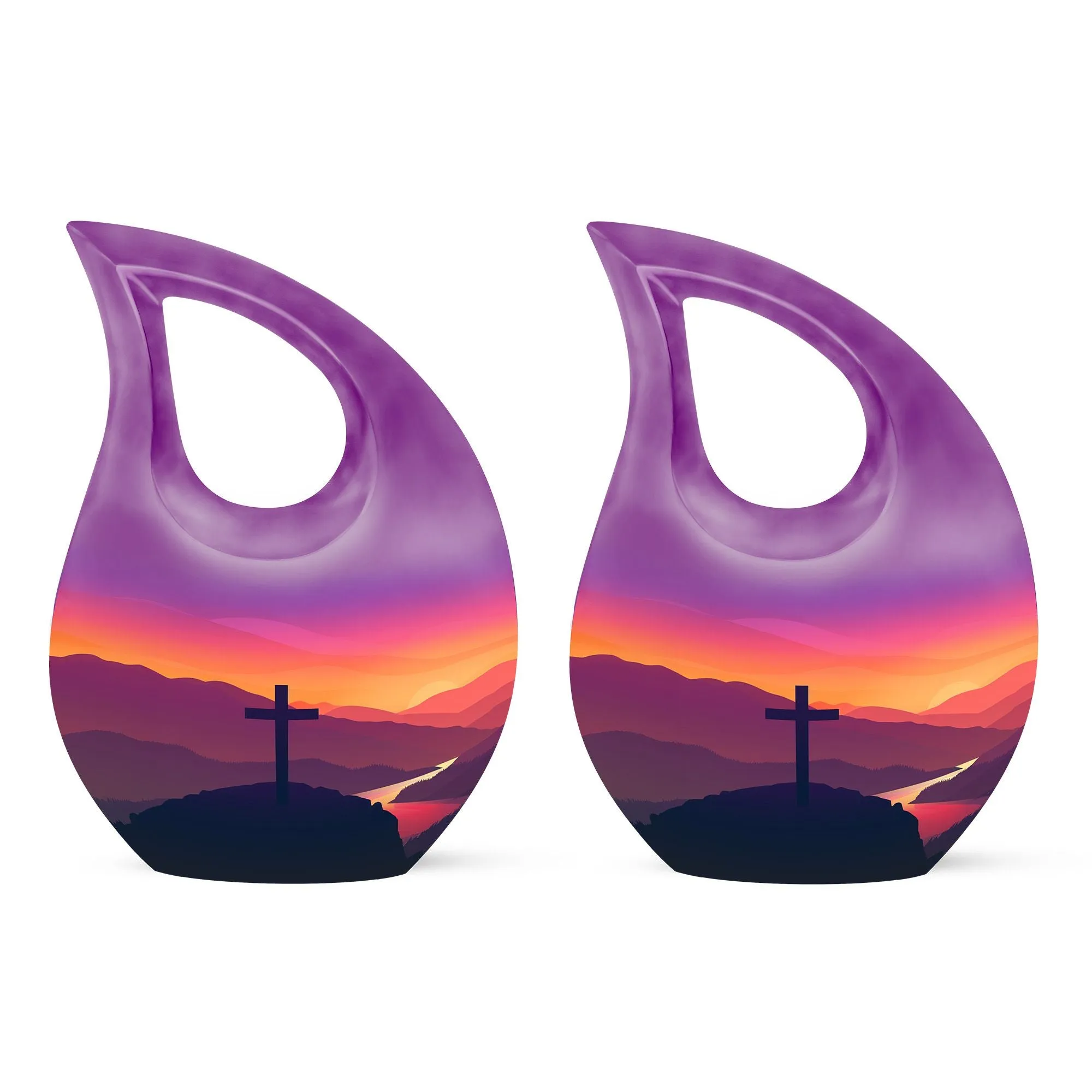 Eternal Tranquility Cross Urn - A Honorable Mini Memorial for Loved Ones