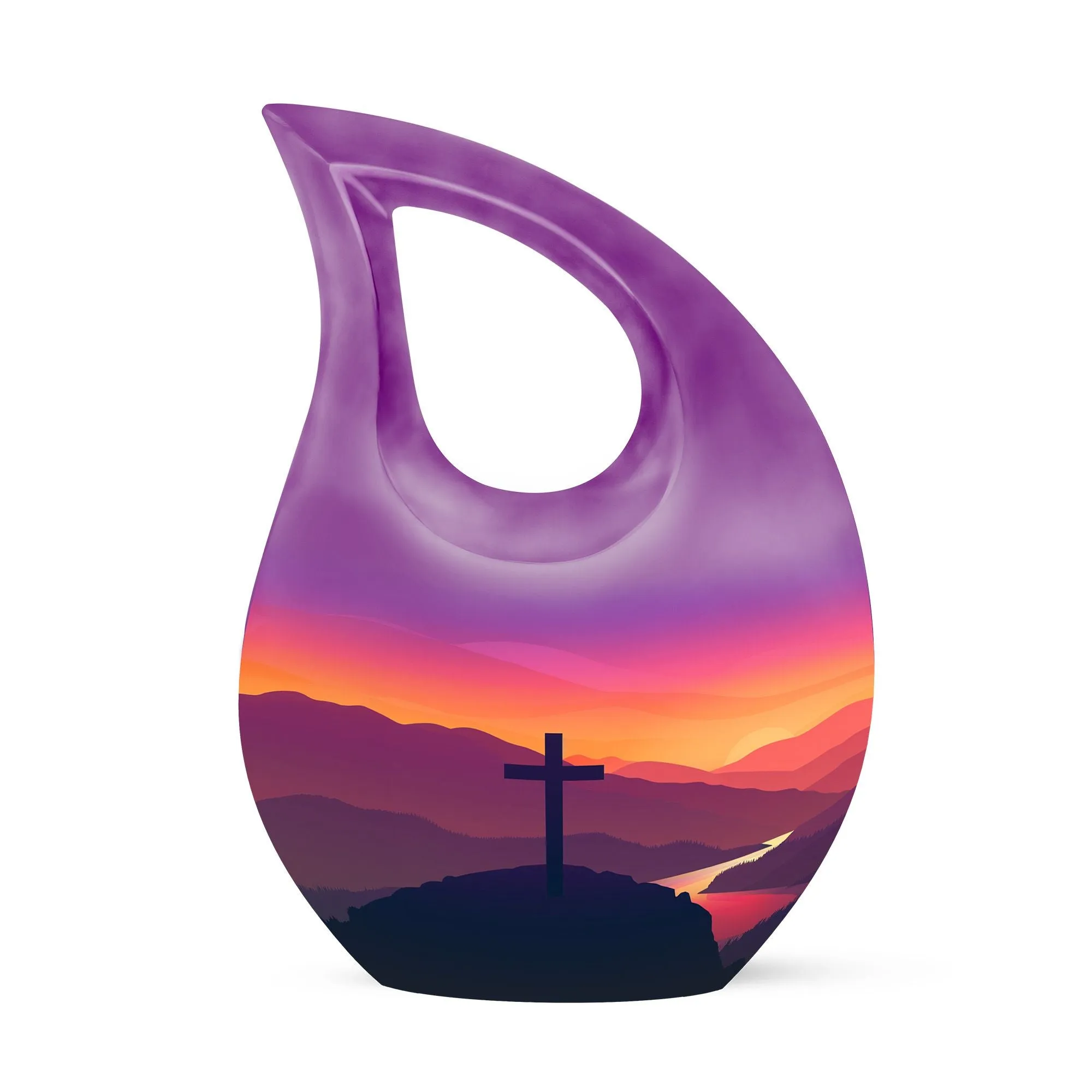 Eternal Tranquility Cross Urn - A Honorable Mini Memorial for Loved Ones