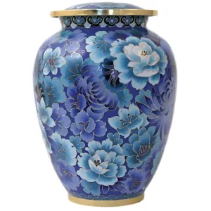 Etienne Autumn Leaves, Cloisonne Cremation Urn