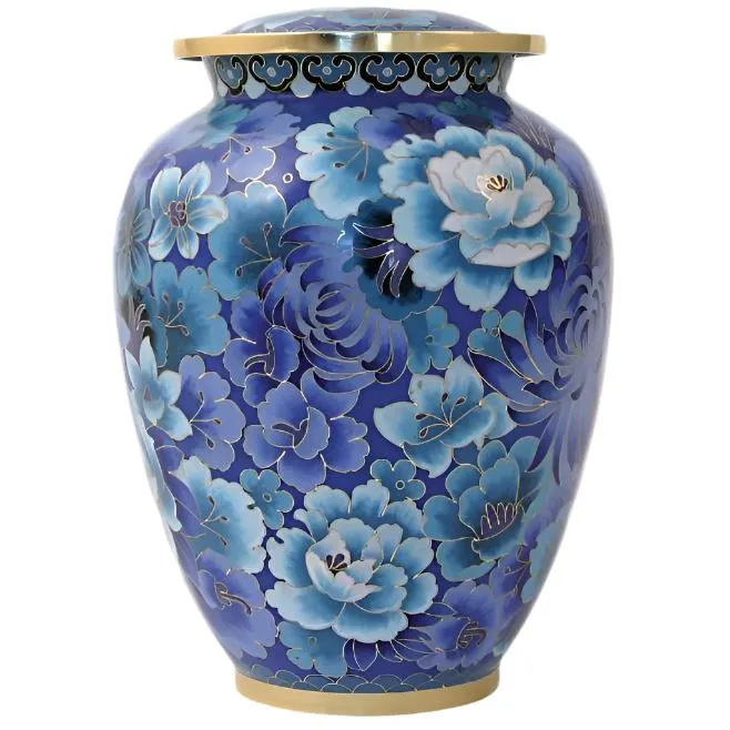Etienne Autumn Leaves, Cloisonne Cremation Urn