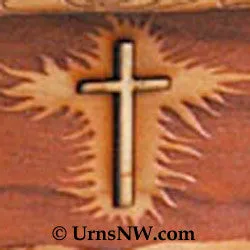 Farm Tractor Cremation Urn with Dimensional Wood Inlay