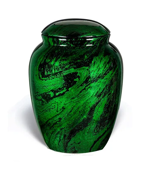 Fiberglass Glowing Green Adult Cremation Urn
