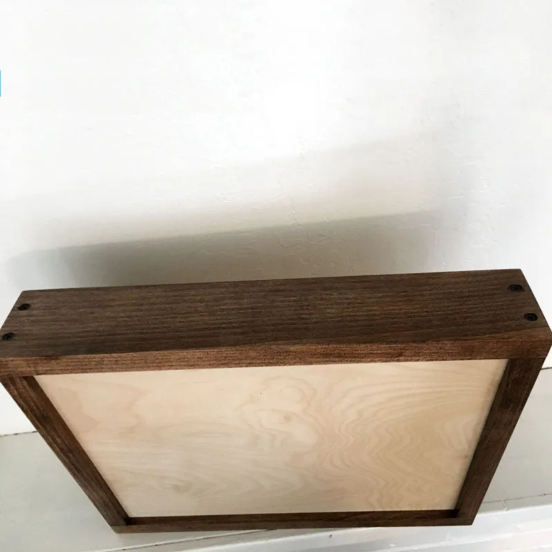 Fish Urn Wall Mounted Wood Cremation Urn Plaque
