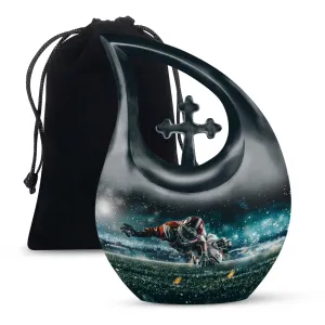 Football Urn : Custom  Memorial Urn For Human Ashes