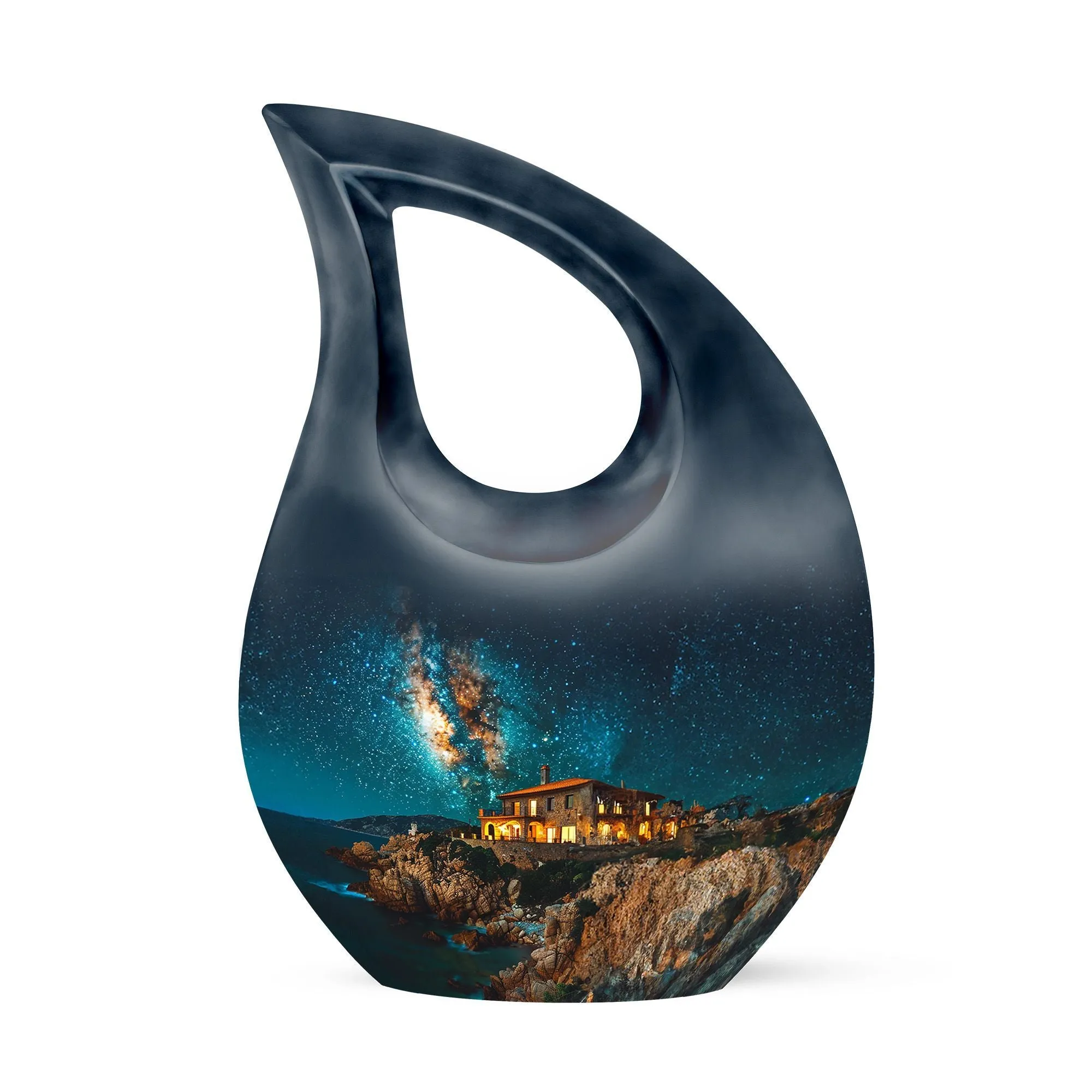 Galaxy Express: Stellar Memorial Urn for Men's Eternal Voyage