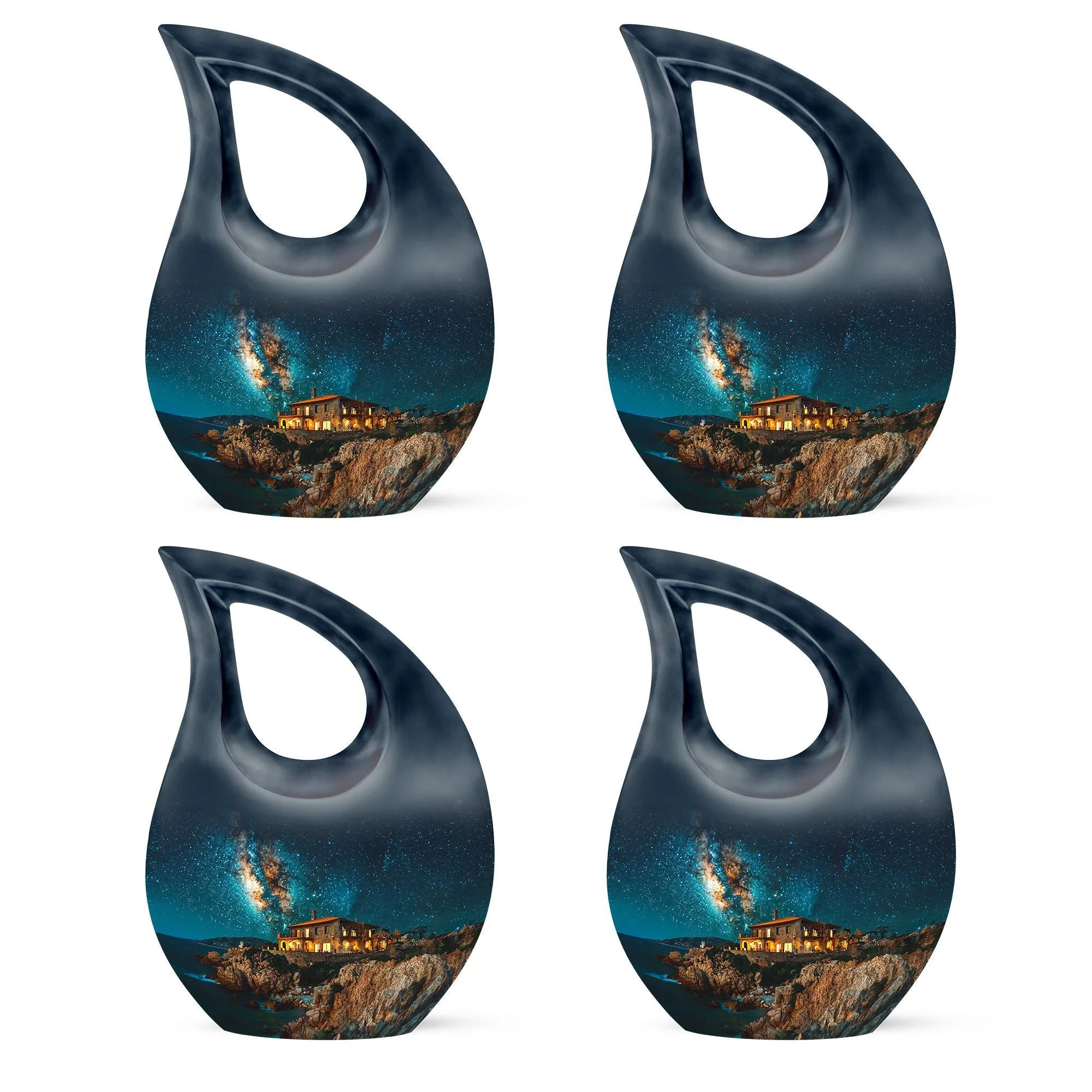 Galaxy Express: Stellar Memorial Urn for Men's Eternal Voyage