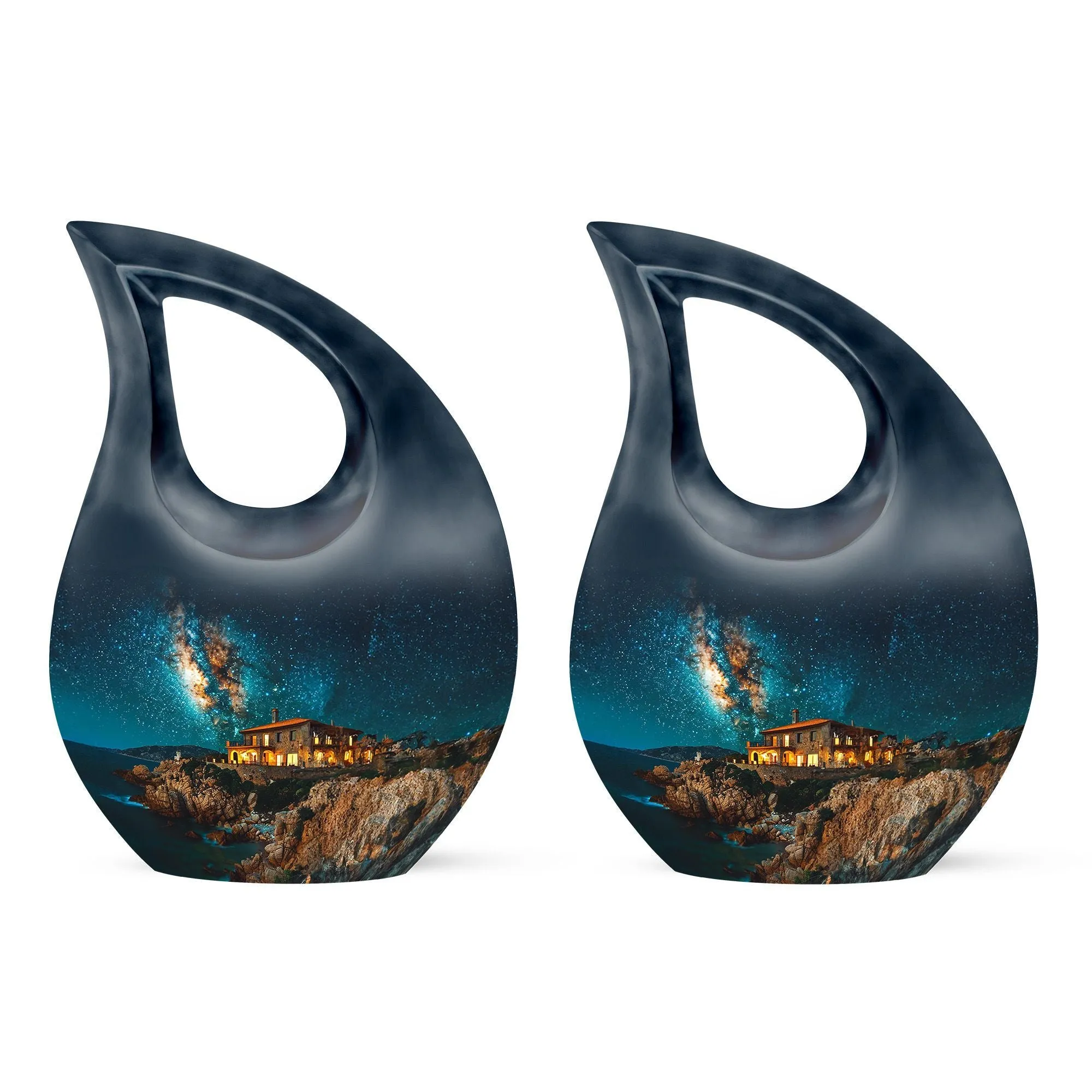 Galaxy Express: Stellar Memorial Urn for Men's Eternal Voyage