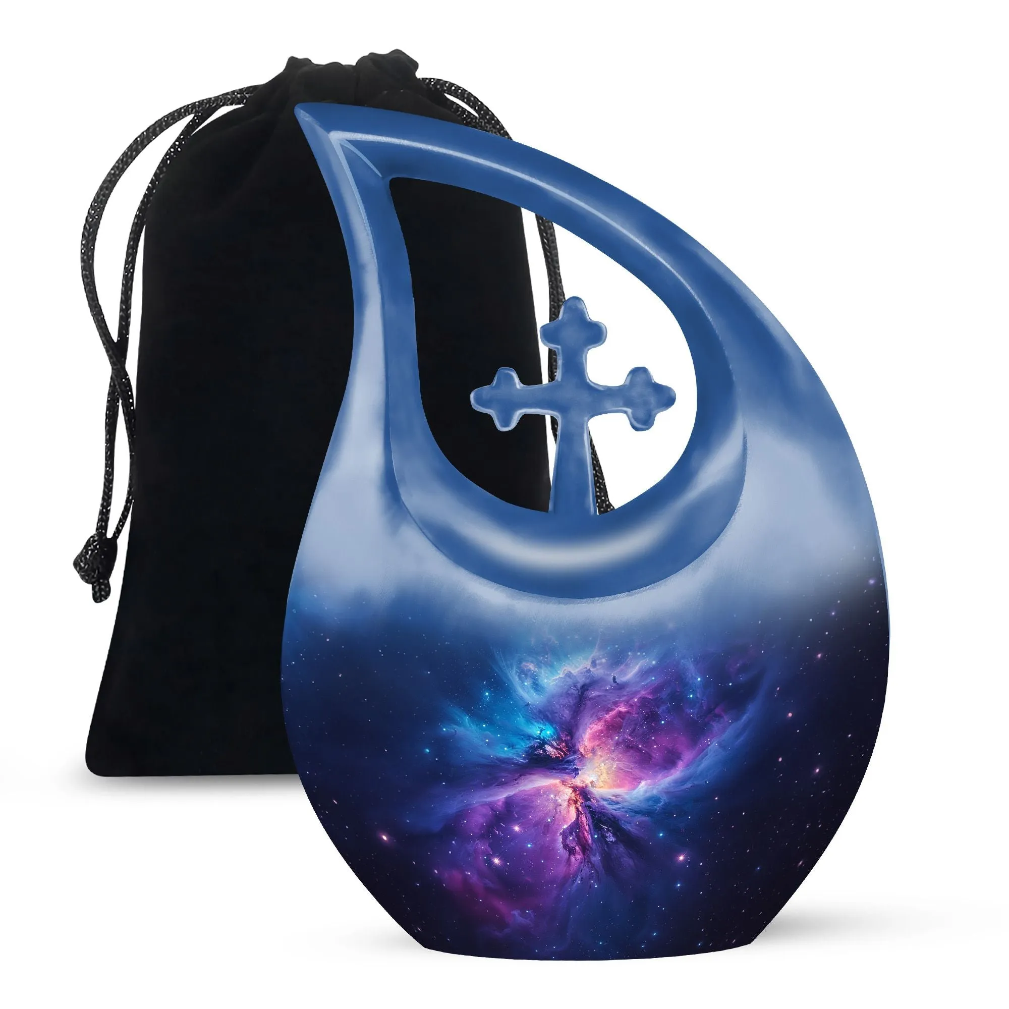 Galaxy Urn: An Exquisite Cross-Drop Mini Memorial for Loved Ones