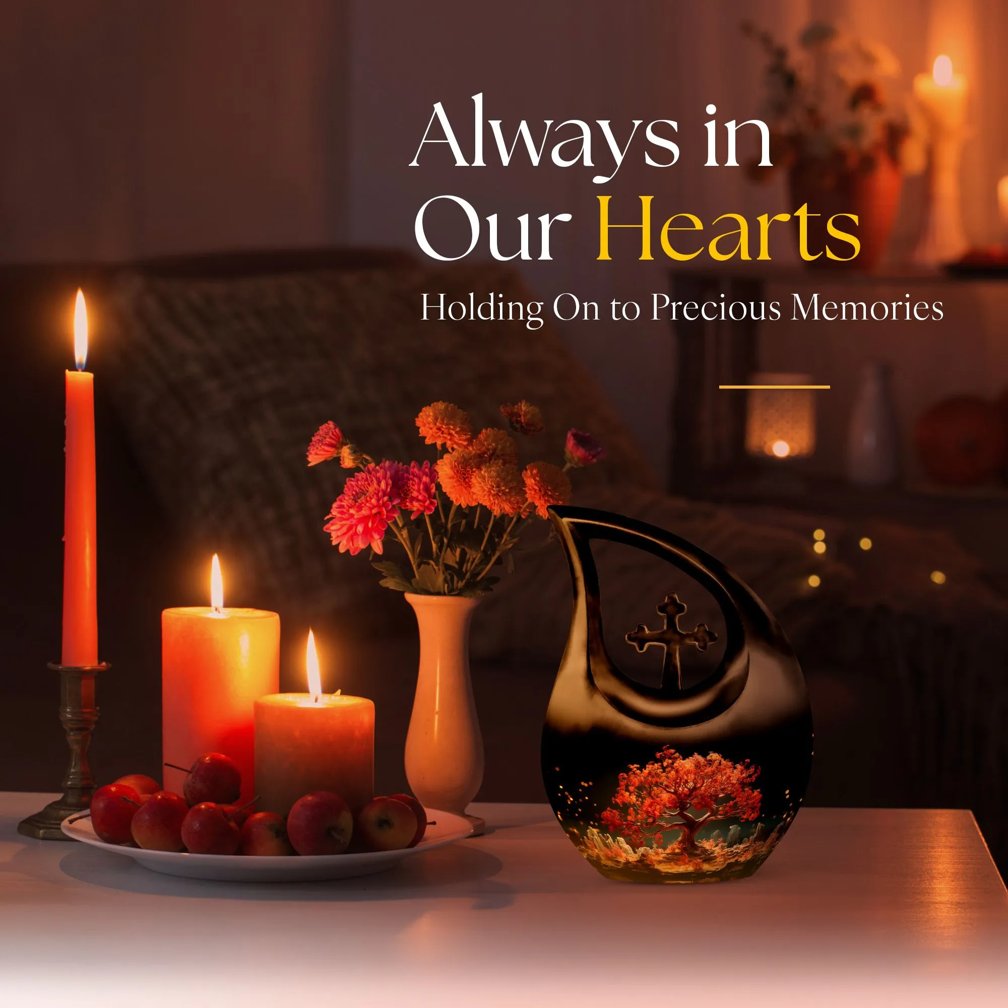 Glowing Embers Mini Urn: For Embracing Cherished Remembrances