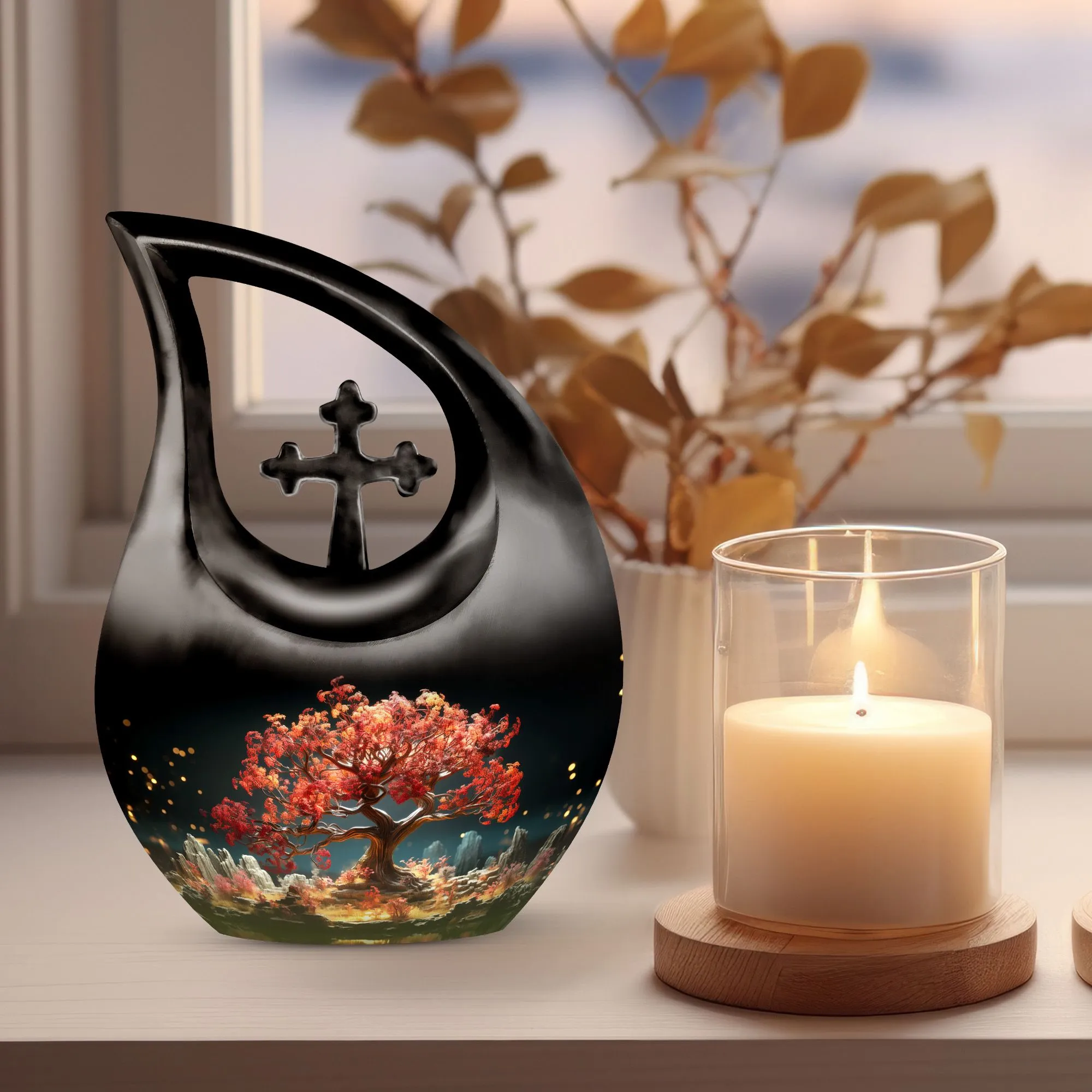 Glowing Embers Mini Urn: For Embracing Cherished Remembrances