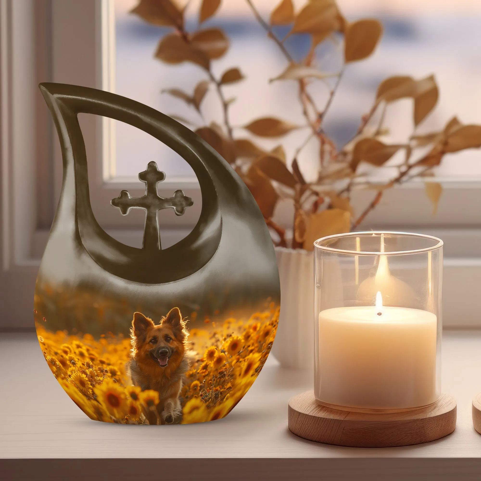 Golden Hour Delight Urn An Memorial Urn of Ashes