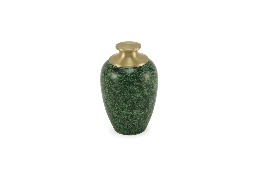 Green High Gloss Pet Urn in Small