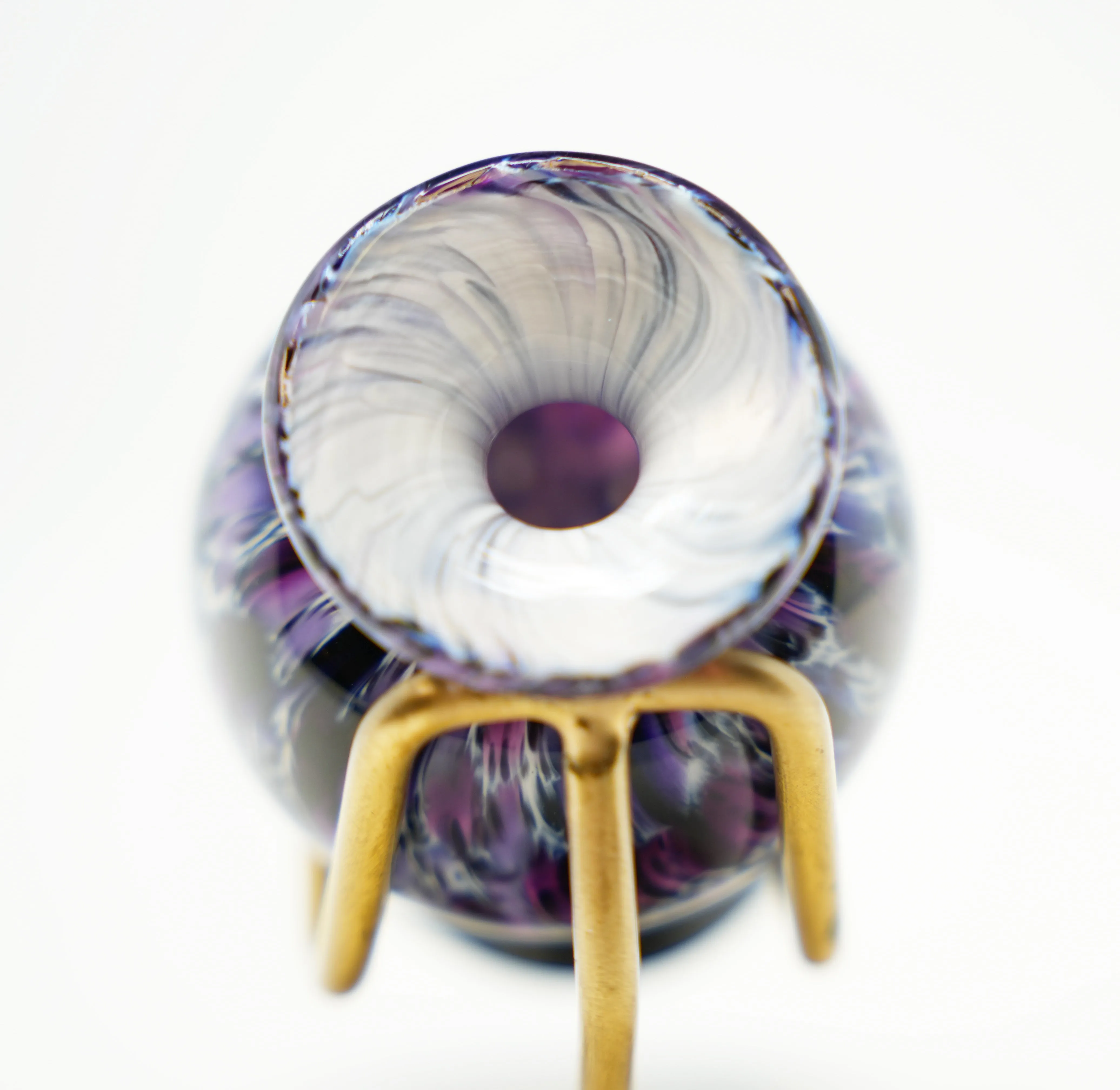 Hand Blown Glass Keepsake Urn in Amato Lee's Frit