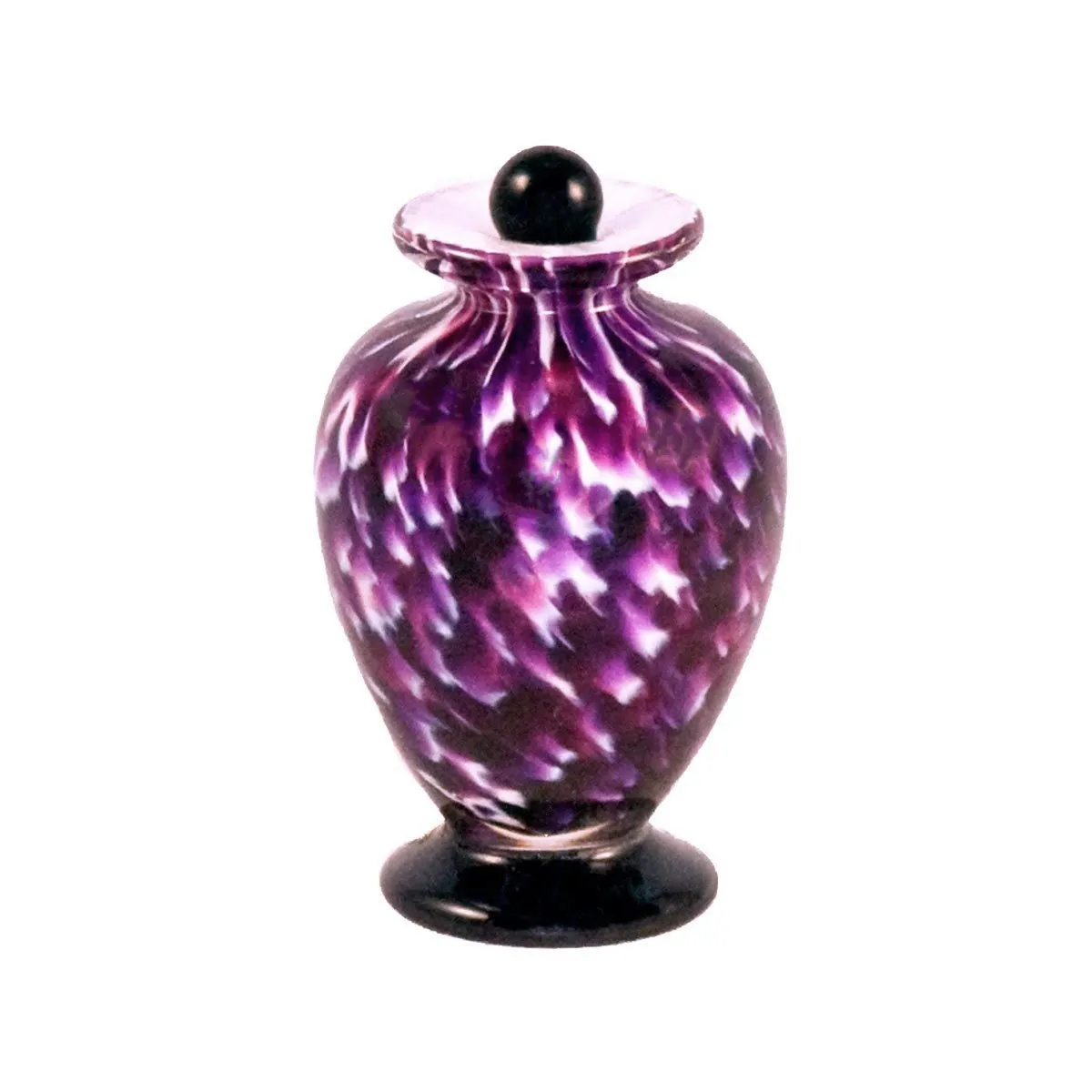 Hand Blown Glass Keepsake Urn in Amato Rose