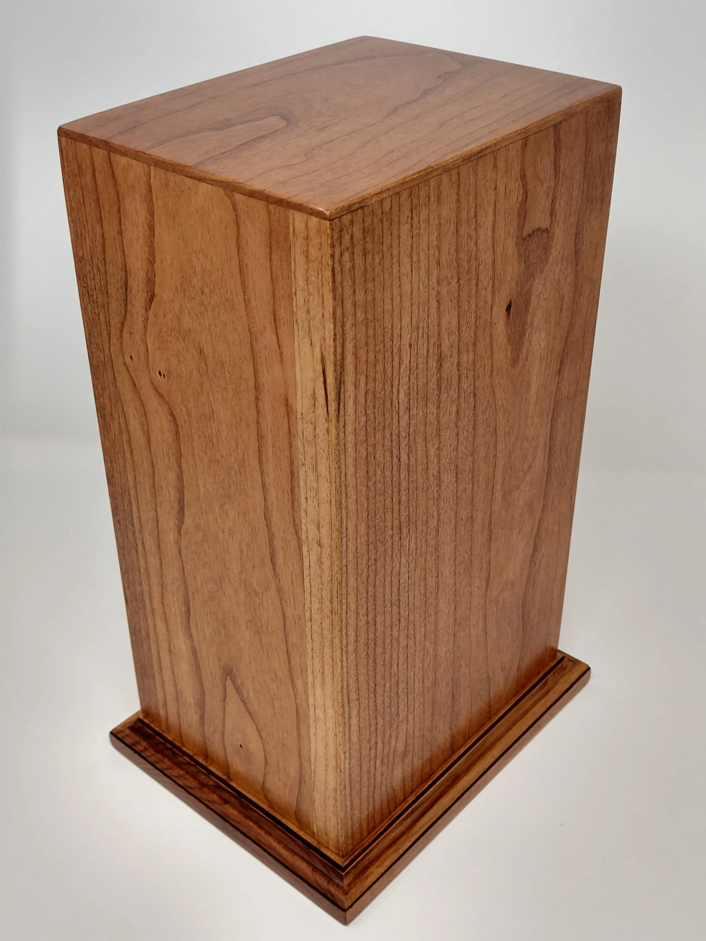 Hand-Carved Praying Hands Cherry Cremation Urn