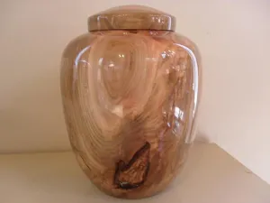 Hand Turned Pure Maple Wood Cremation Urn