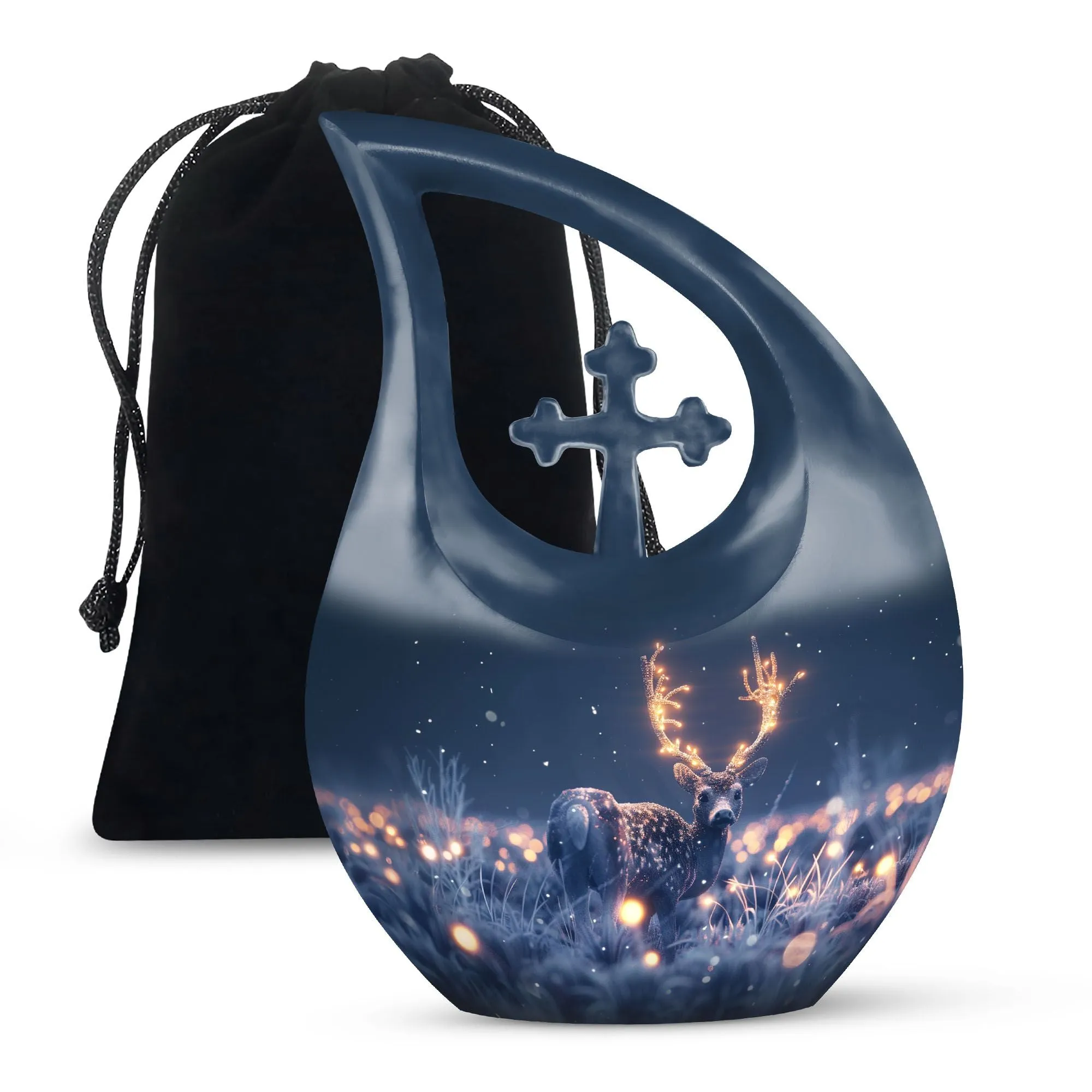 Harmony Deer affordable cremation urn containers hold human ashes