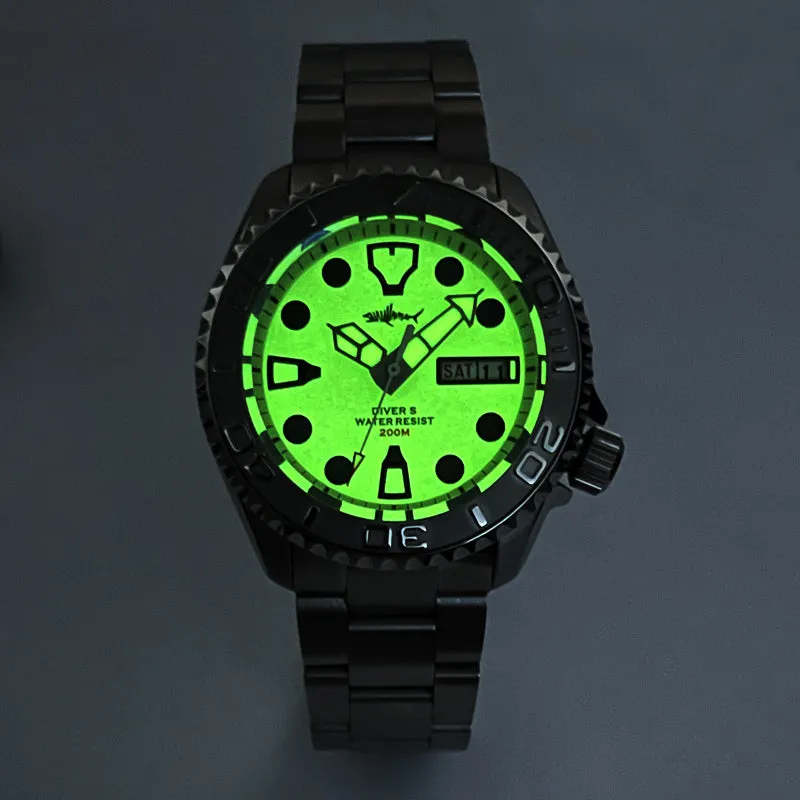 Heimdallr Sharkey Full Luminous 007 Diver Watch V2