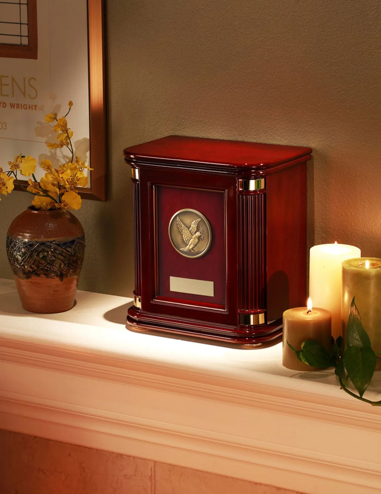 Honor II - High Gloss Photo Wood Urn