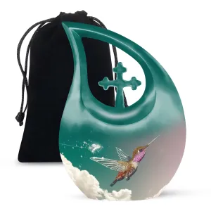 Humming Bird Double Memorial Urn, Constructed for Longevity