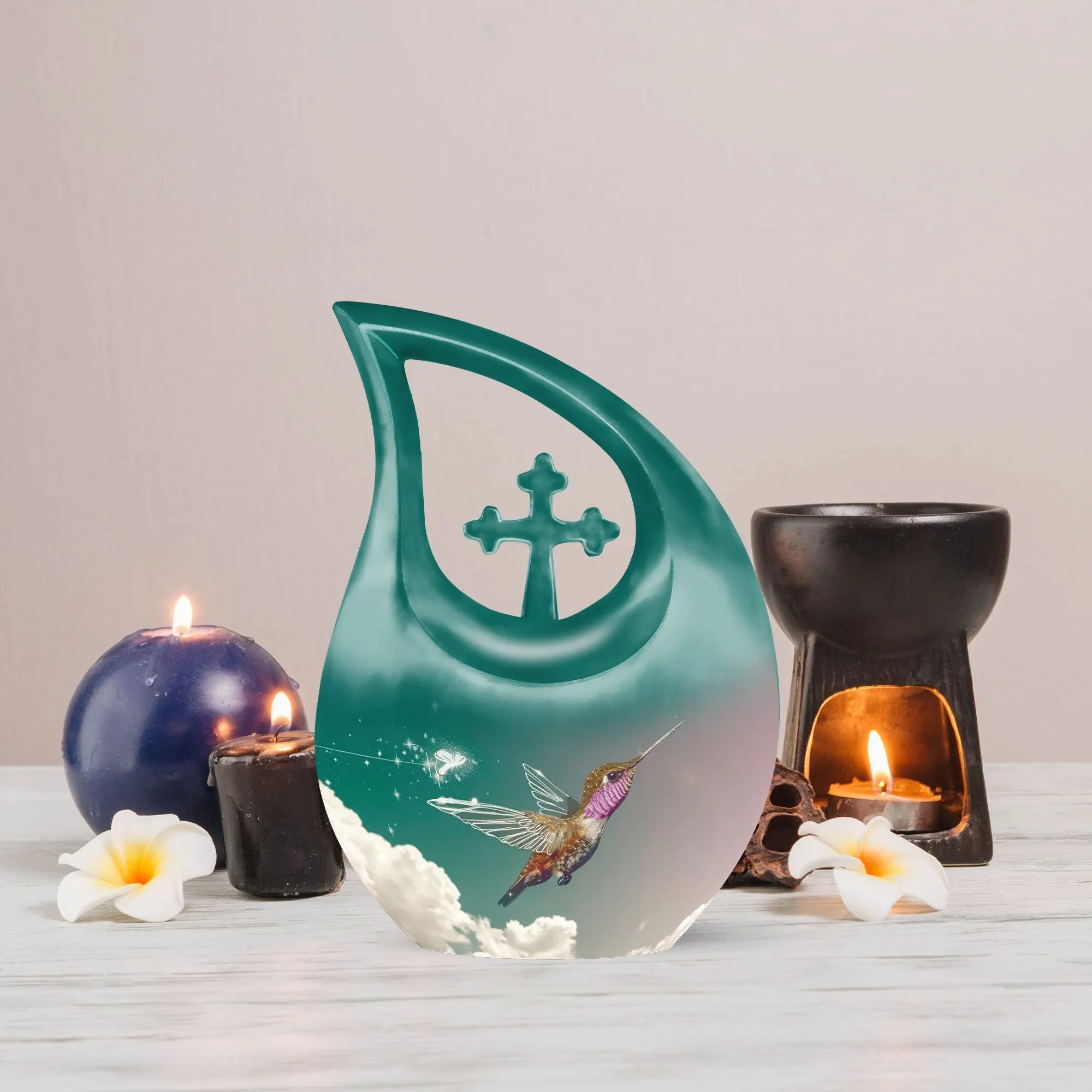 Humming Bird Double Memorial Urn, Constructed for Longevity
