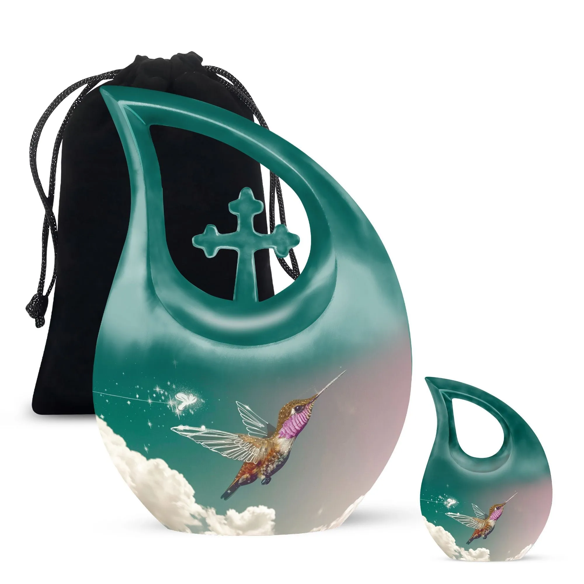 Humming Bird Double Memorial Urn, Constructed for Longevity