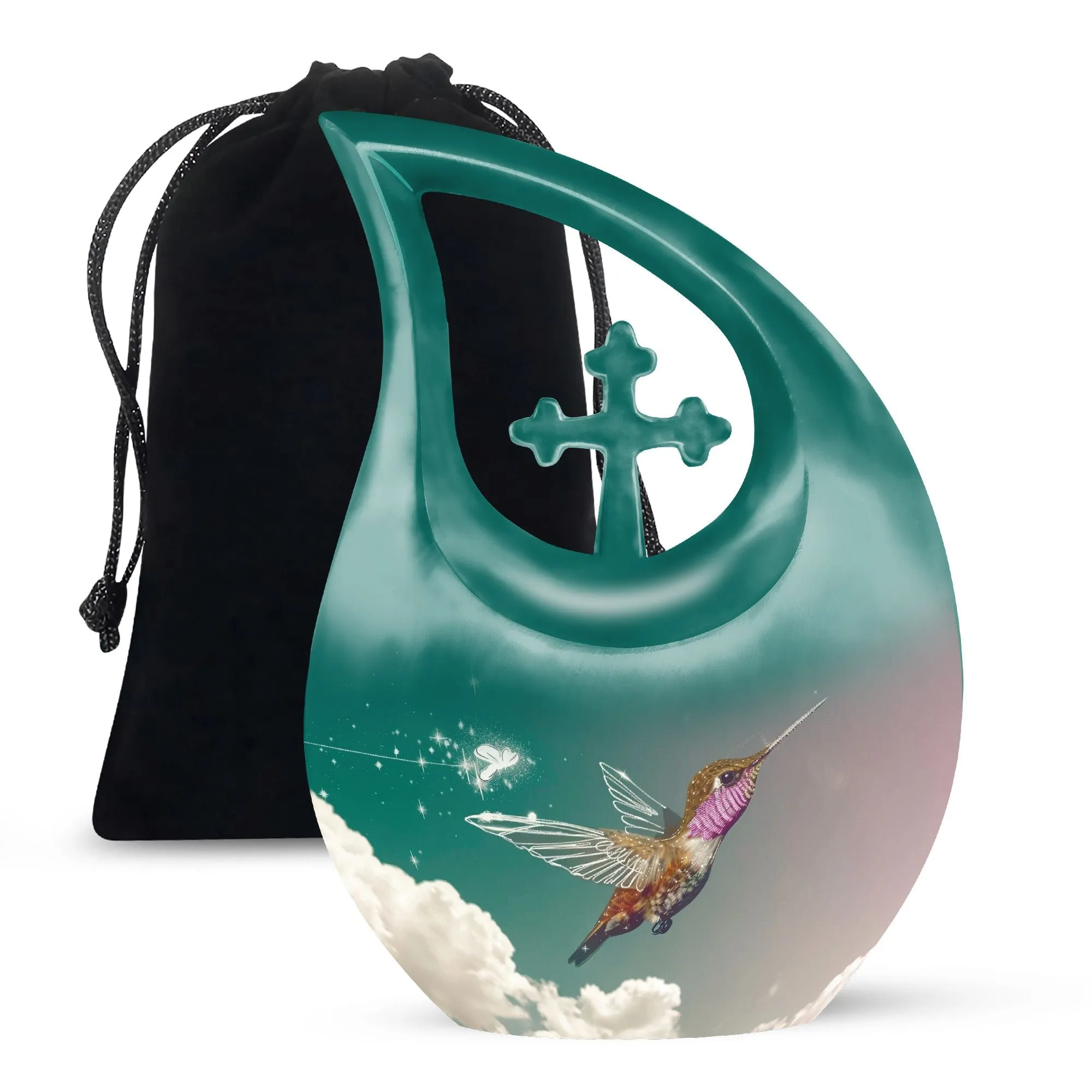 Humming Bird Double Memorial Urn, Constructed for Longevity
