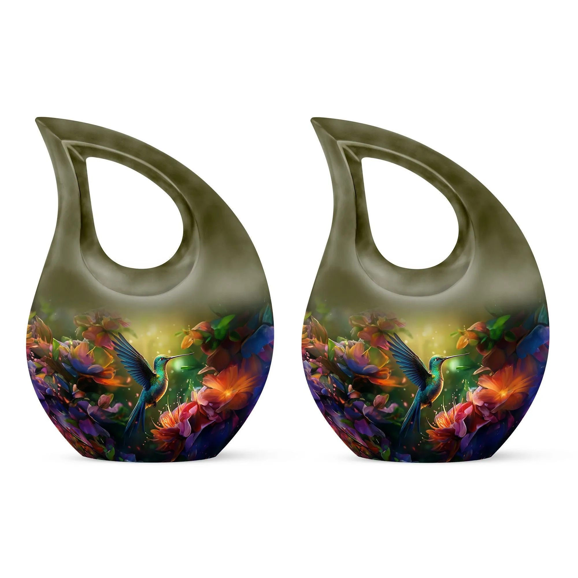 Humming Bird Elegance: Tailored Cremation Urn for Human Ashes