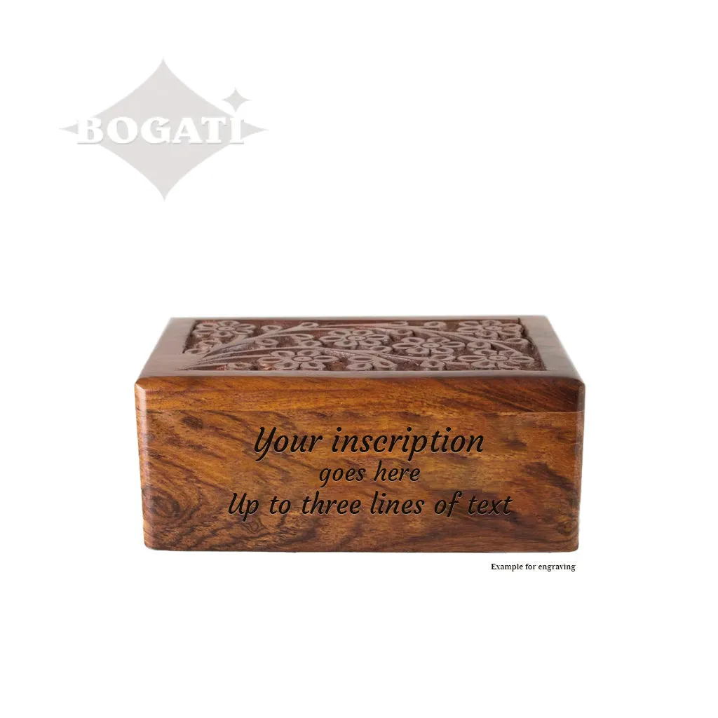 IMPERFECT SELECTION - EXTRA SMALL Rosewood Urn -2720 - Tree of Life