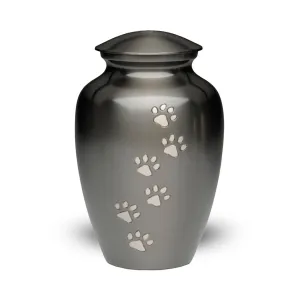 IMPERFECT SELECTION - LARGE Brass Pet Urn - "Paws to Heaven"