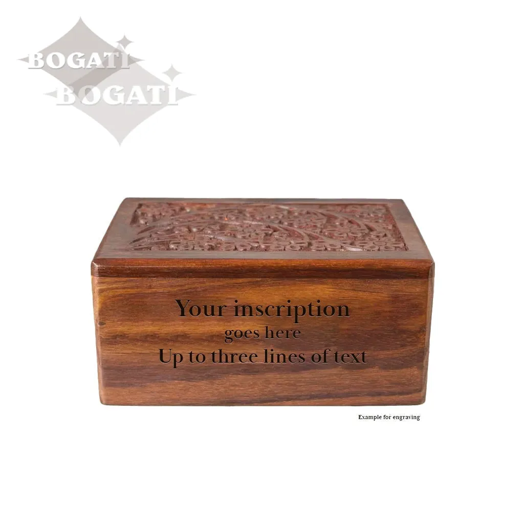 IMPERFECT SELECTION - SMALL Rosewood Urn  -2720 - Tree of Life