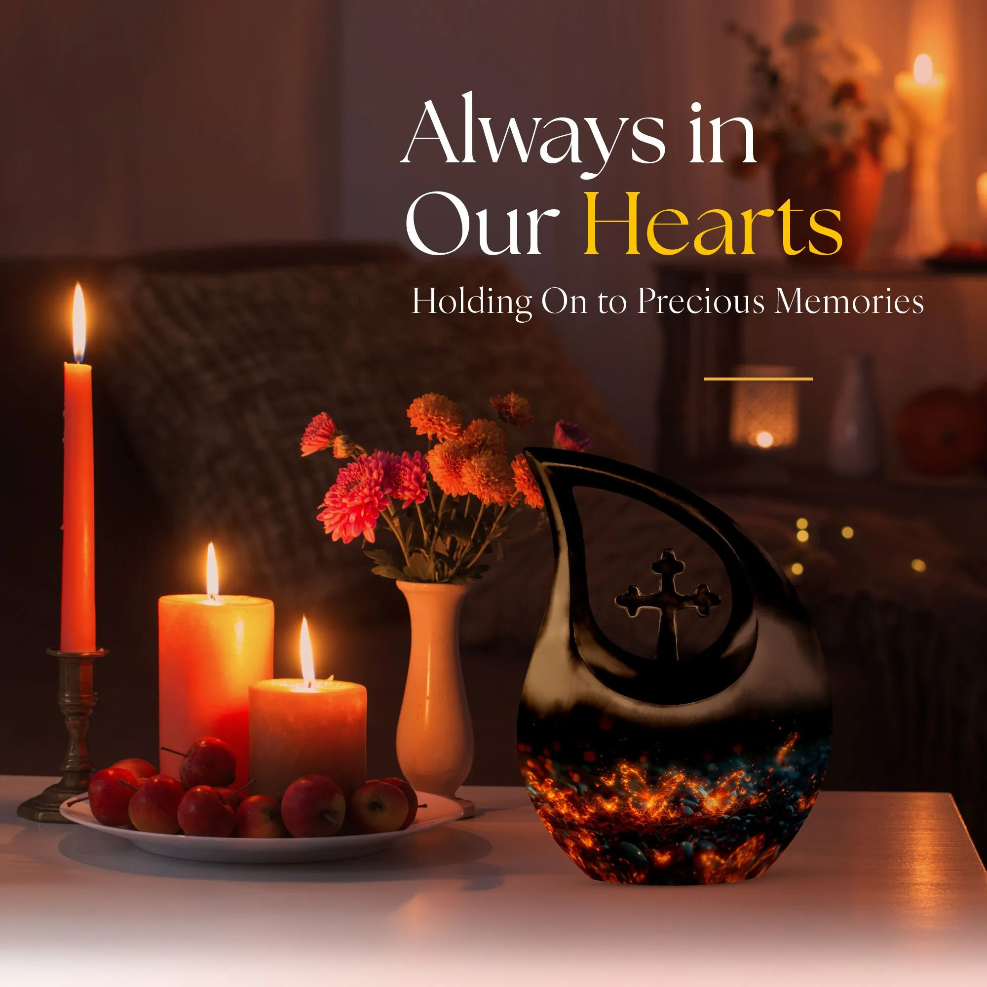 Incandescent Butterfly Dreams Tribute To Mom Remembrance Urn