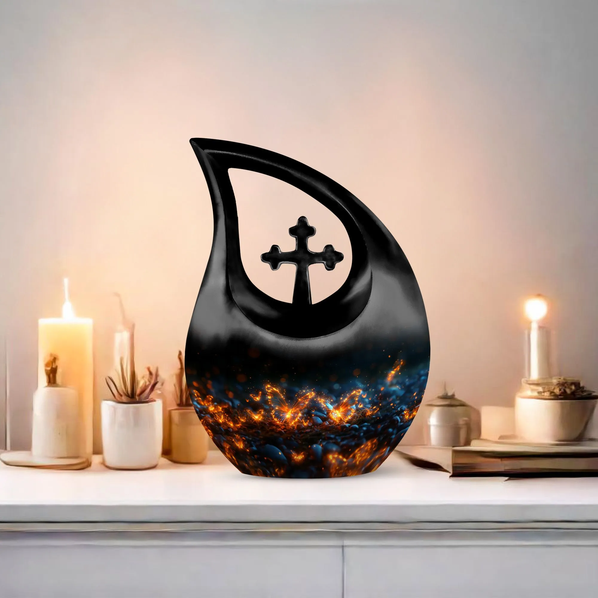 Incandescent Butterfly Dreams Tribute To Mom Remembrance Urn