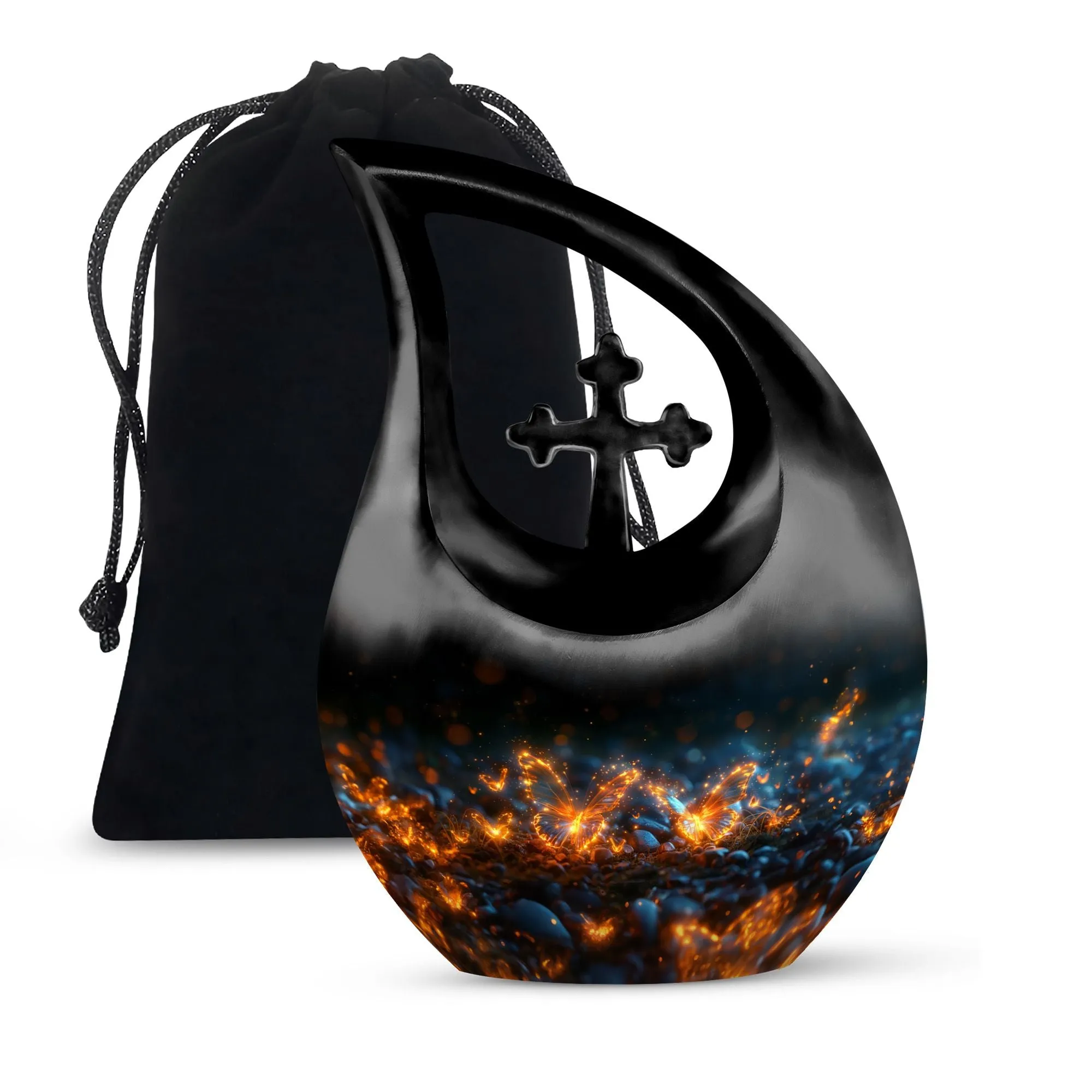 Incandescent Butterfly Dreams Tribute To Mom Remembrance Urn