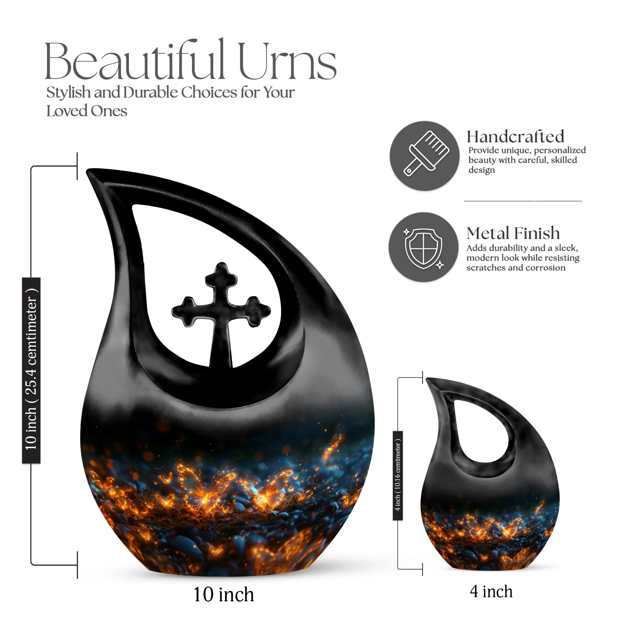 Incandescent Butterfly Dreams Tribute To Mom Remembrance Urn