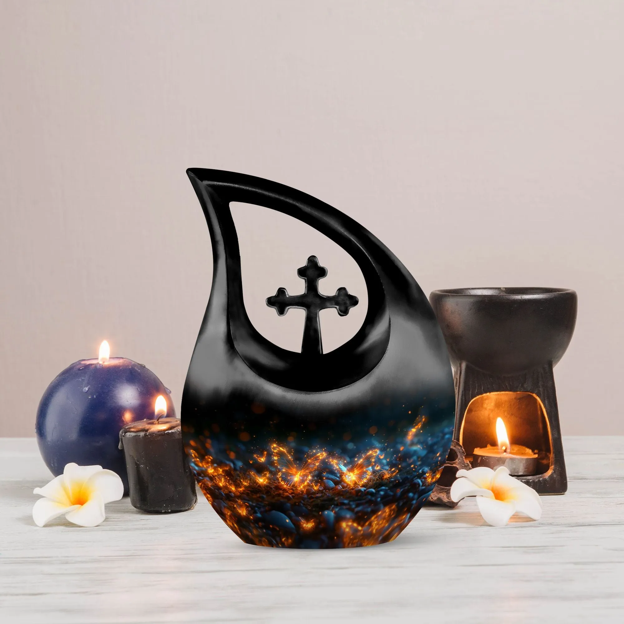 Incandescent Butterfly Dreams Tribute To Mom Remembrance Urn