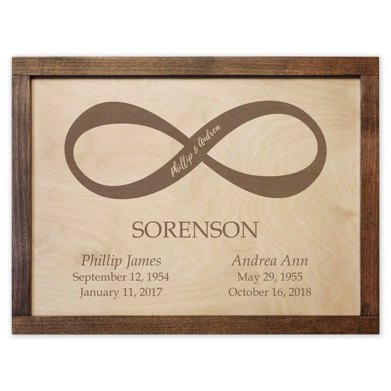 Infinity Companions Wall Mounted Wood Companion Urn Plaque