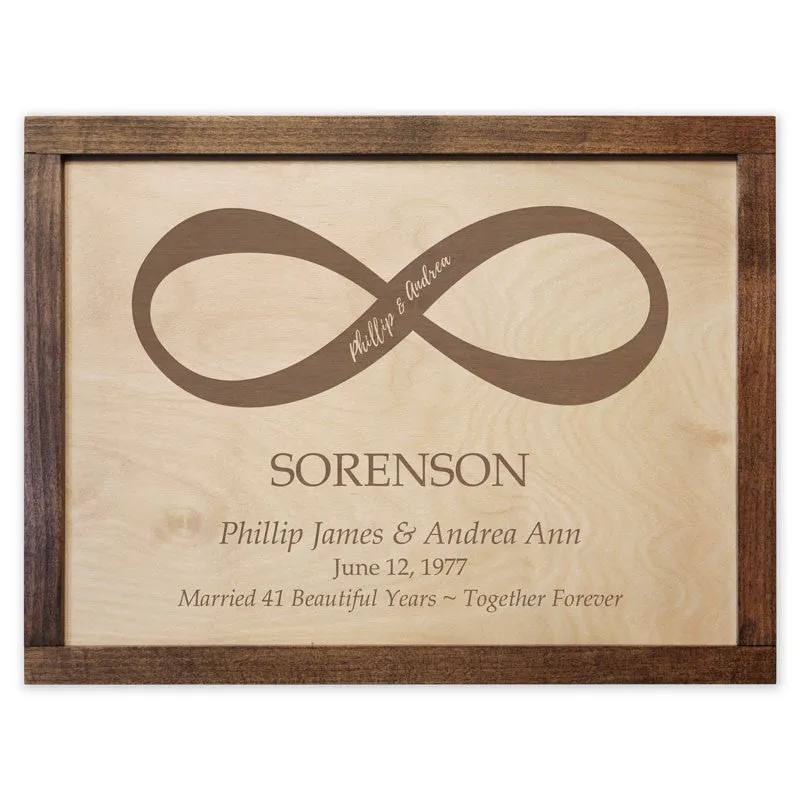Infinity Companions Wall Mounted Wood Companion Urn Plaque