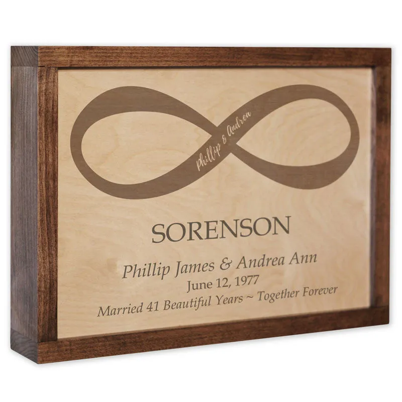 Infinity Companions Wall Mounted Wood Companion Urn Plaque