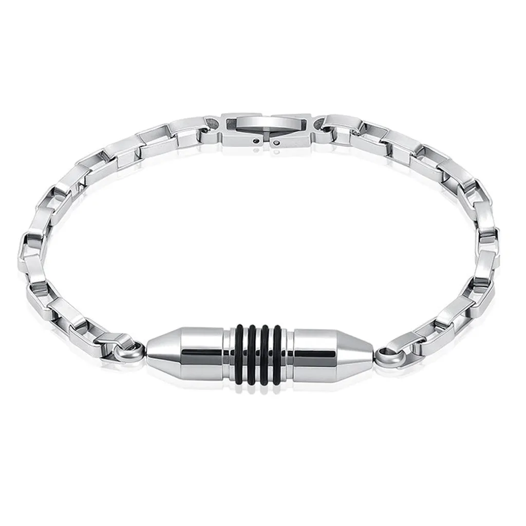 J-BRAC-08 Modern Box Link Bracelet