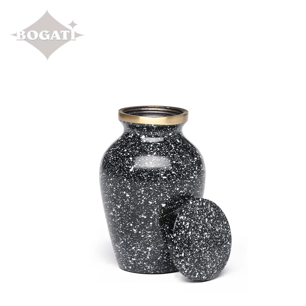 KEEPSAKE Brass urn -1541- Speckled Finish