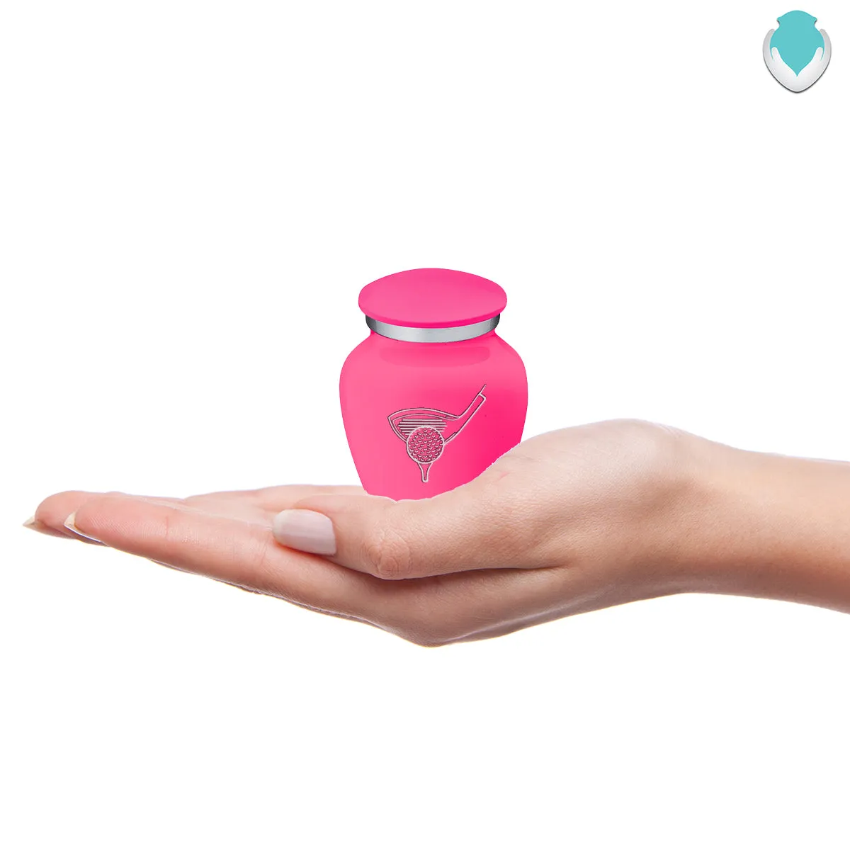Keepsake Embrace Bright Pink Golfer Cremation Urn