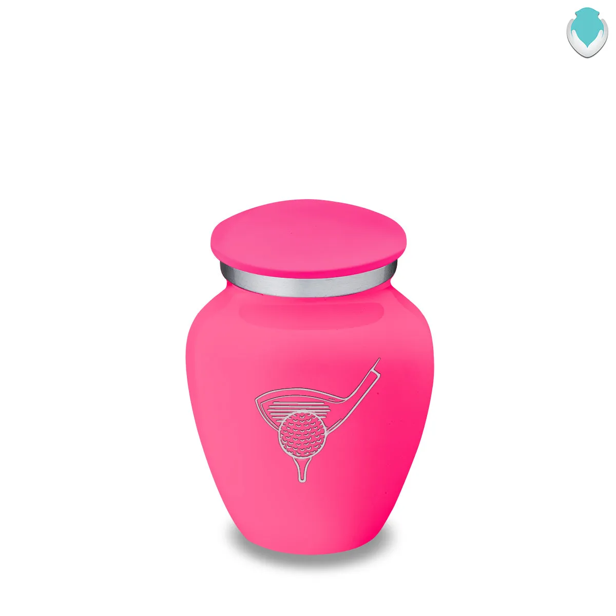 Keepsake Embrace Bright Pink Golfer Cremation Urn