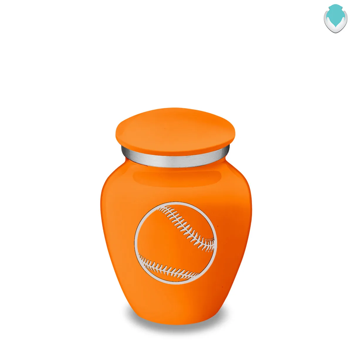 Keepsake Embrace Burnt Orange Baseball Cremation Urn