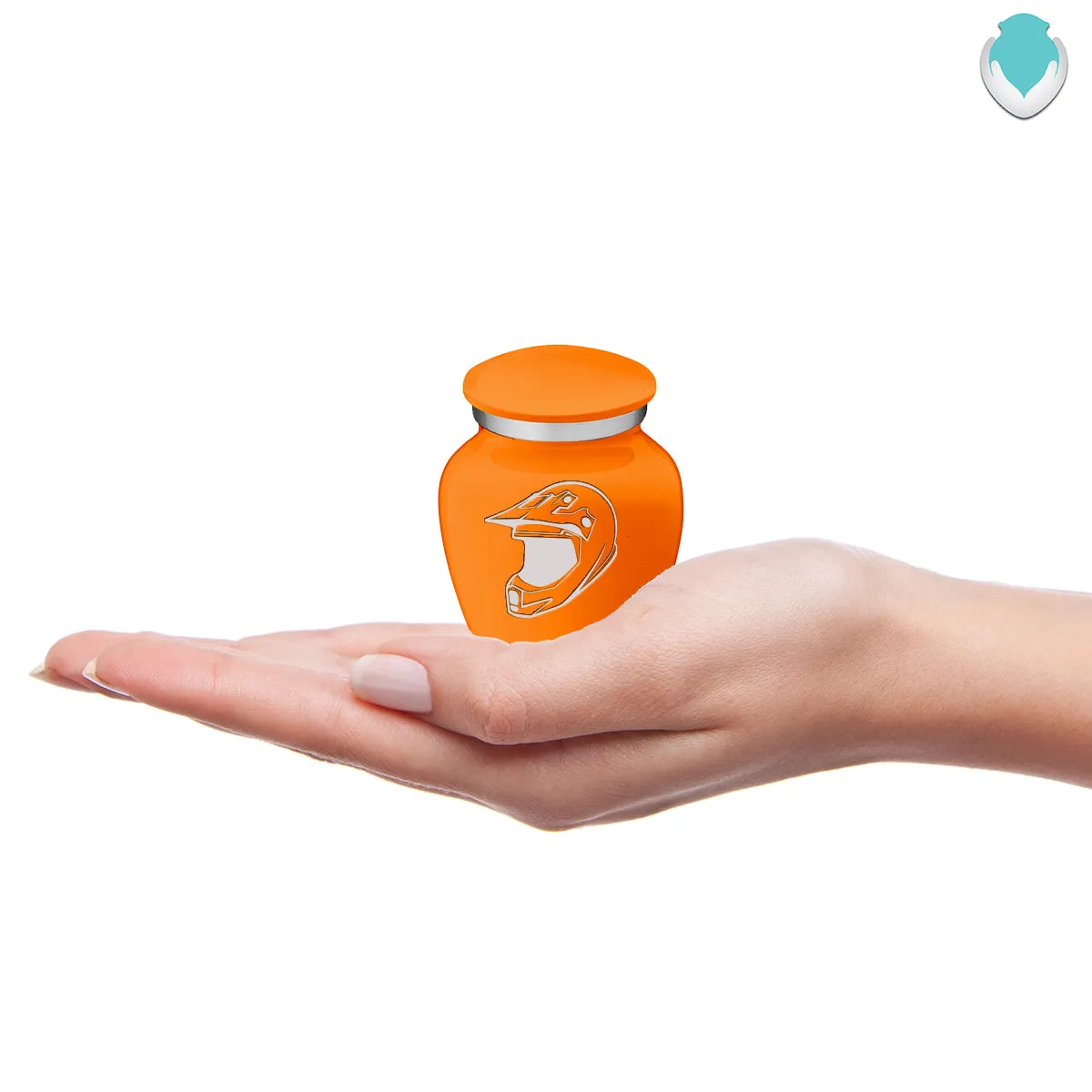 Keepsake Embrace Burnt Orange Dirt Bike Cremation Urn