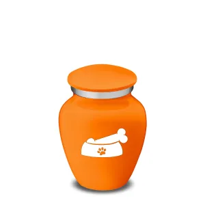 Keepsake  Embrace Burnt Orange Pet Dog Bone Cremation Urn