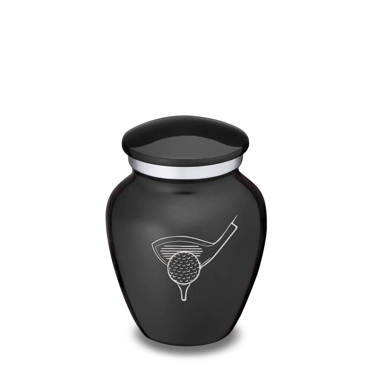 Keepsake Embrace Charcoal Golfer Cremation Urn
