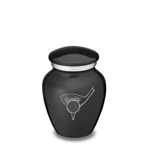 Keepsake Embrace Charcoal Golfer Cremation Urn