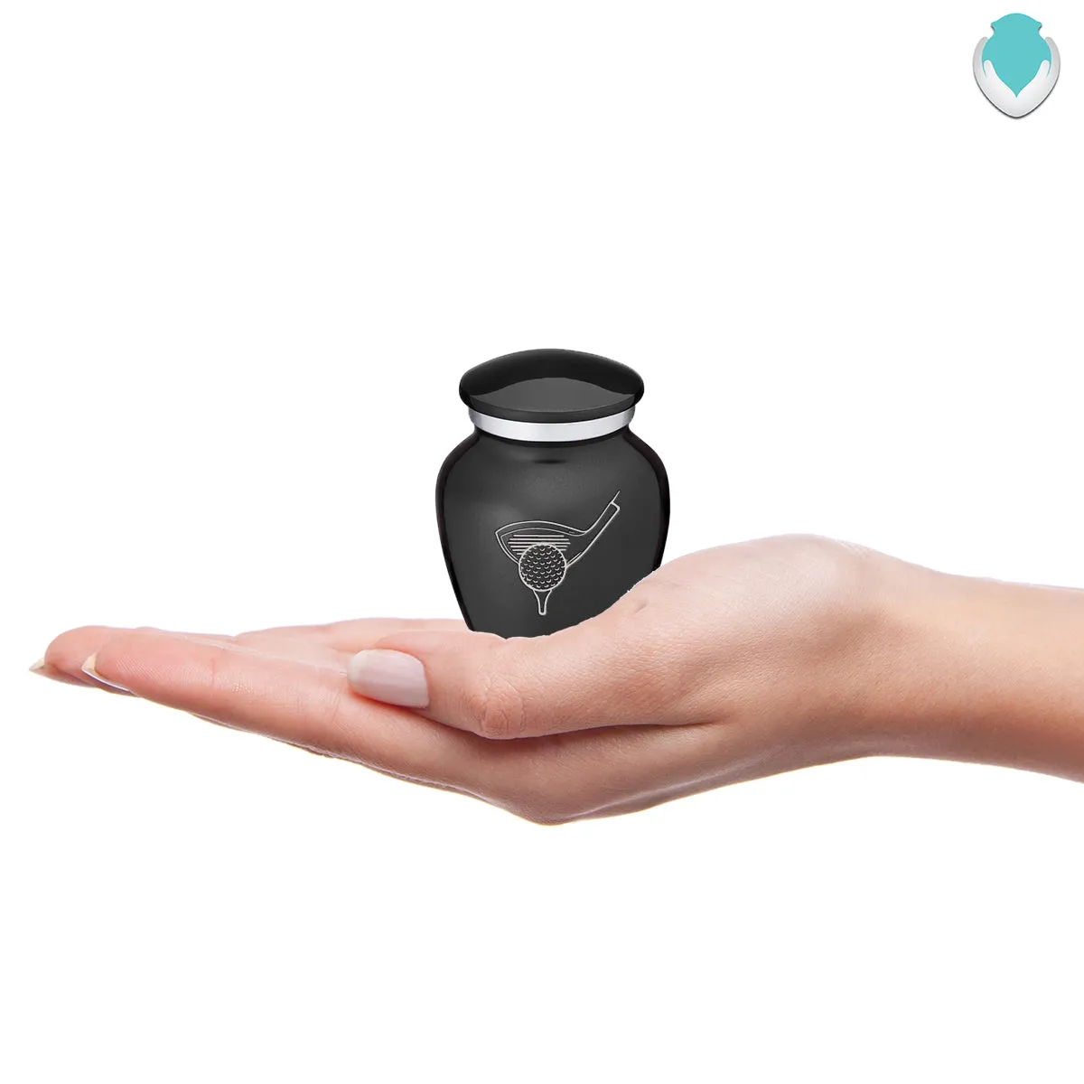 Keepsake Embrace Charcoal Golfer Cremation Urn