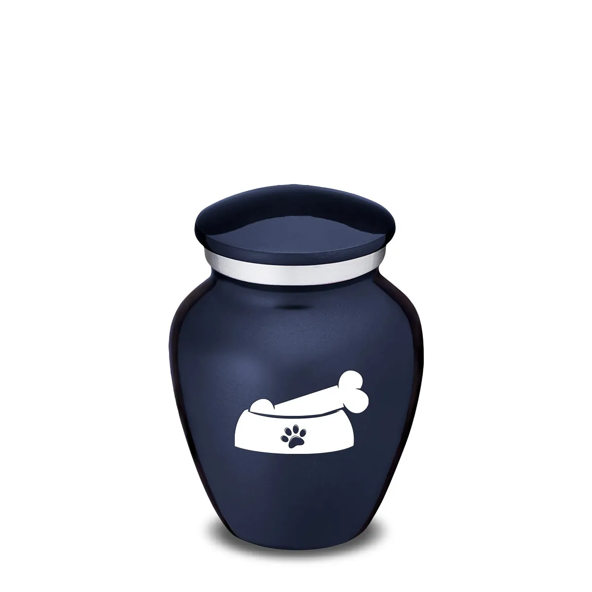 Keepsake  Embrace Cobalt Blue Pet Dog Bone Cremation Urn
